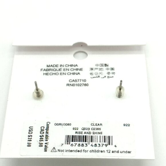 Kate Spade RISE AND SHINE Brilliant Cut CZ Prong Stud Earrings - Picture 7 of 16